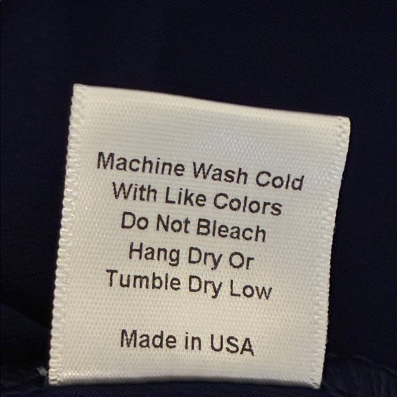 L'OEUF POCHE' Medium Navy Blue Made in USA Athletic Dress Tennis Golf Pickleball - Picture 12 of 12